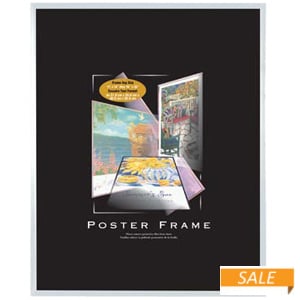 Clear plastic POSTER 24x36 size frame with Masonite Backing