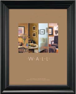 MONARCH black wood wall frame from MCS