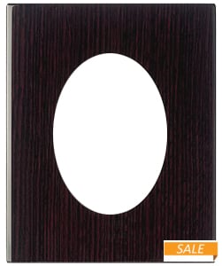 Dark walnut THOMAS OVAL VENEER frame by Burnes of Boston