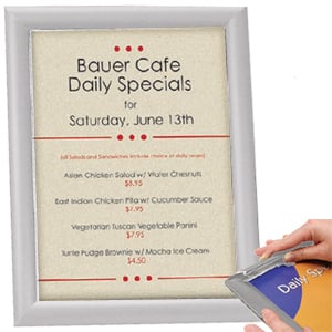 The Original Aluminum SNAP POSTER 11x14 frame in Anodized Silver