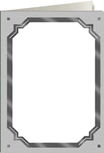 Silver Border corner mount Photo Insert Card (sold in 10s) - Picture ...