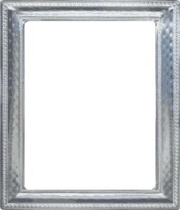 HAMMERED SCROLL fine Sterling Silver frame by Lunt Silversmiths